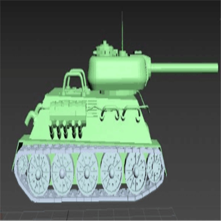 三角镇充气军用坦克模型